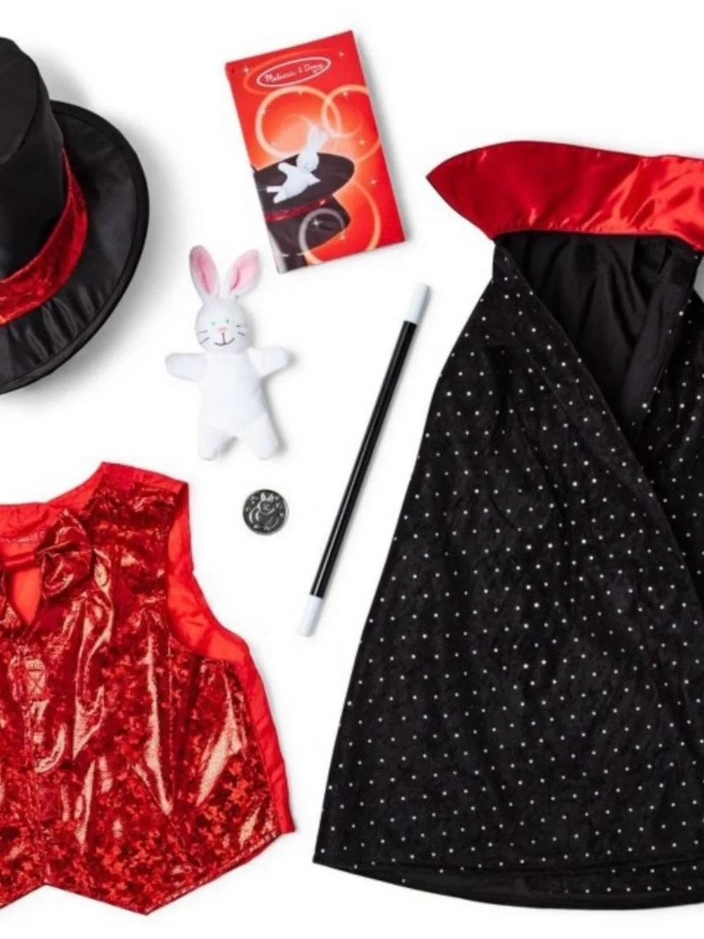 Melissa & Doug Magician Costume Set with Fantasia magic set